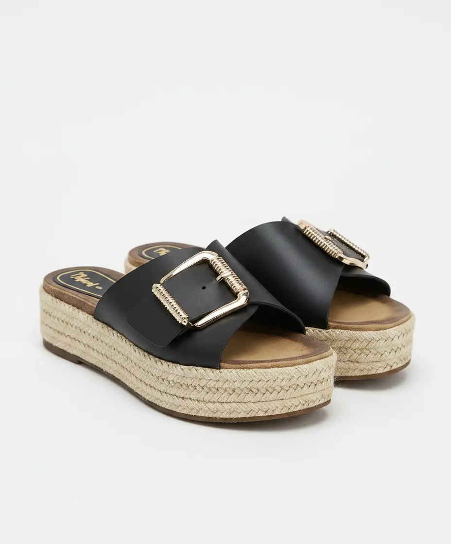 Sabot Cuir compensé Boucle 5