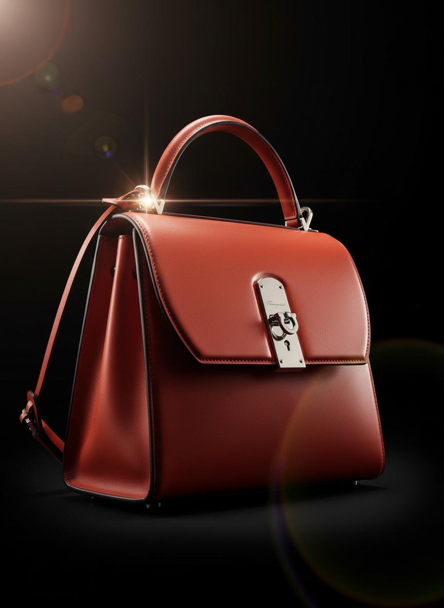 Camel Leather Handbag 2