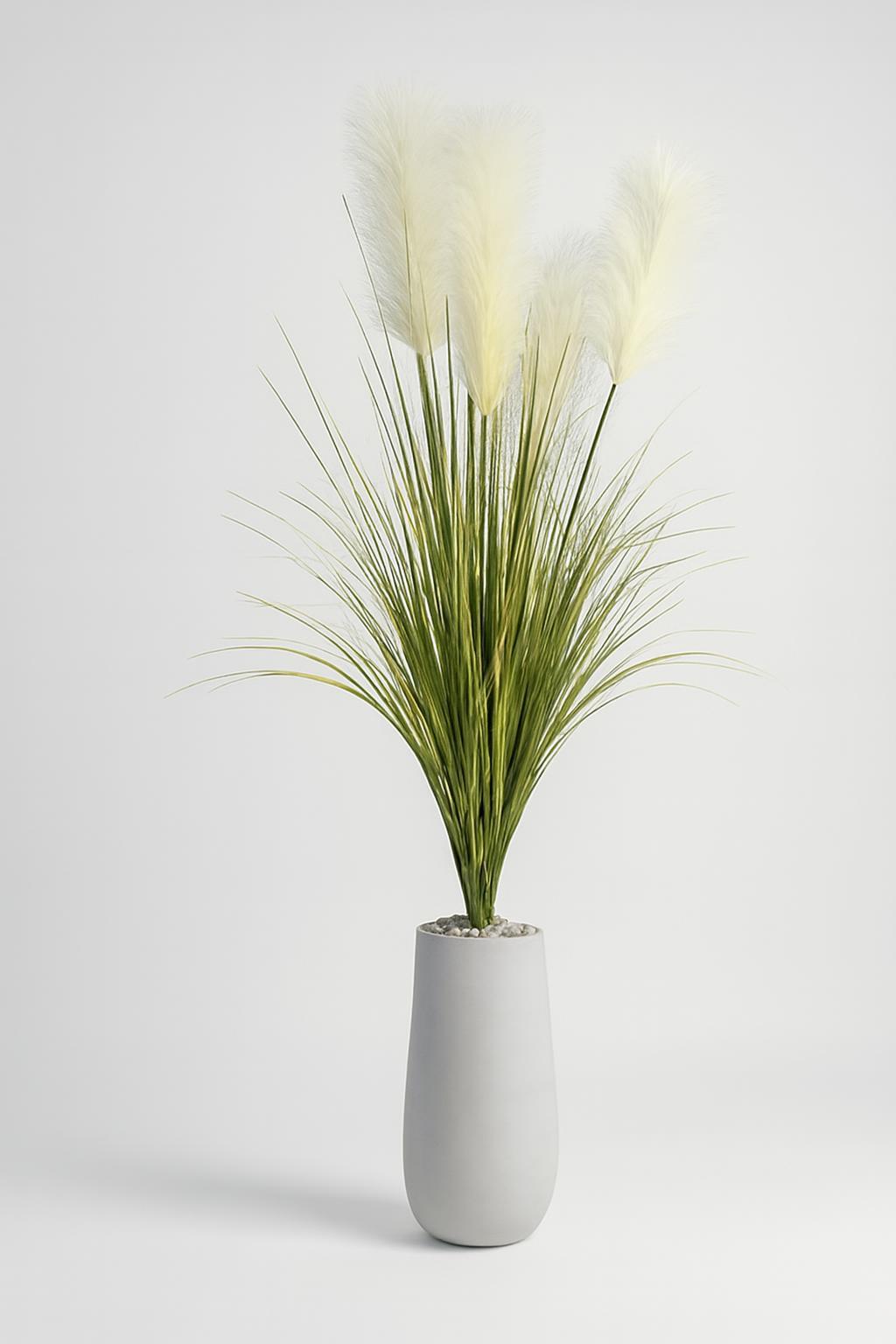 High-End Artificial Pampas Grass with Large Ceramic Pot 3
