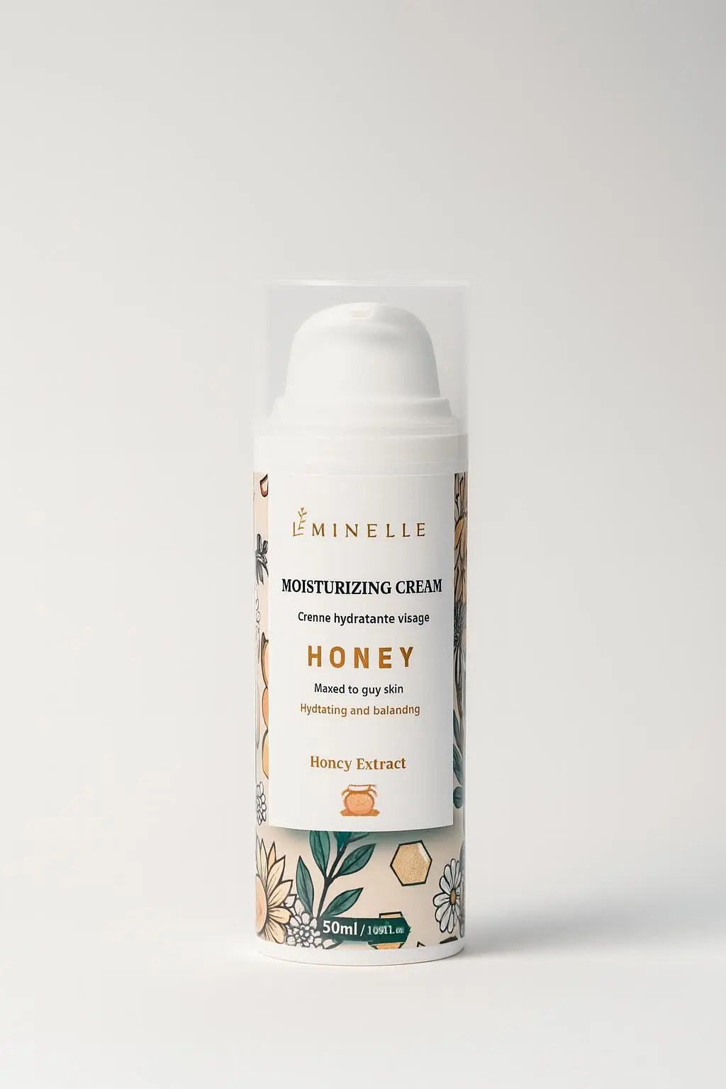 Moisturising face cream for combination to oily skin
