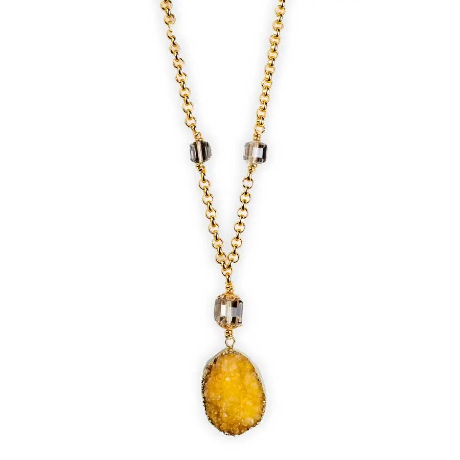 Collier AGATE miel
