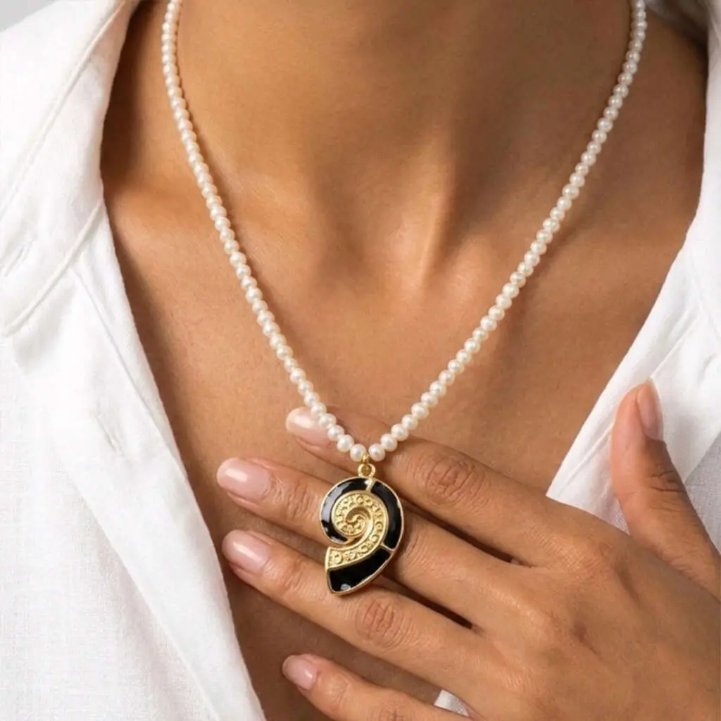 Collier en perles Coquillage