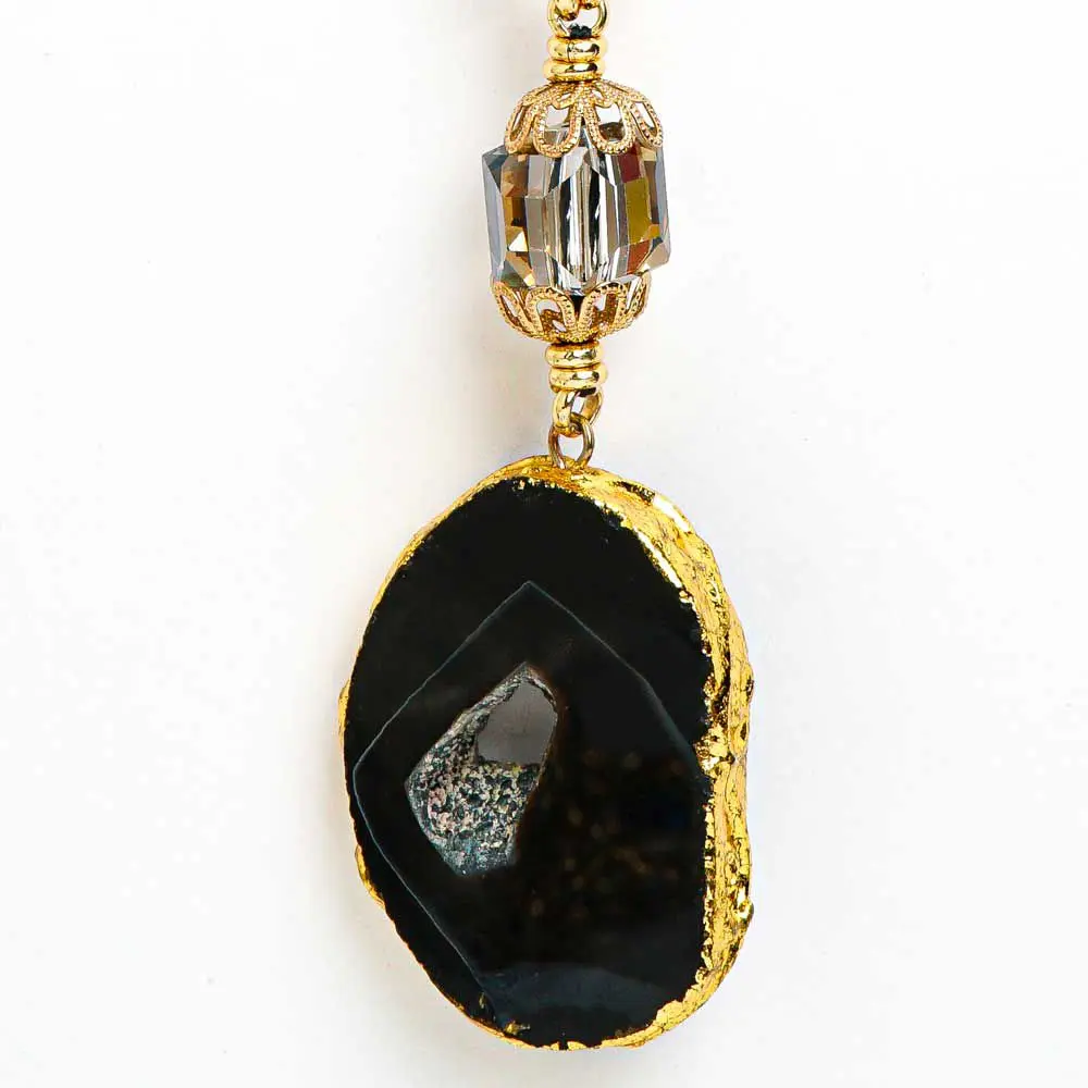 Sautoir AGATE noir
