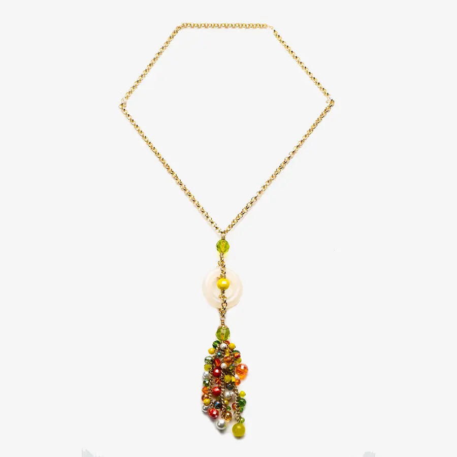 Sautoir POMPONA, Opaline
