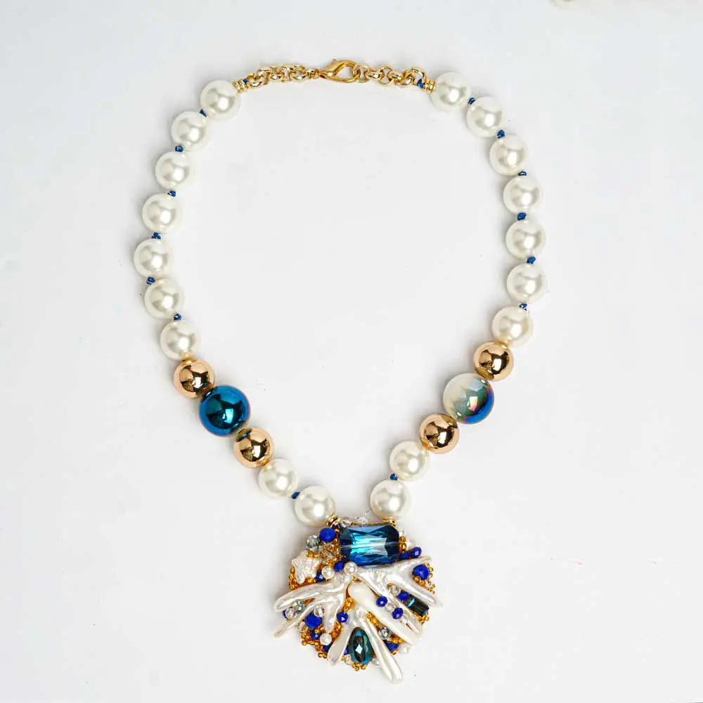 Collier PERLA Bleu