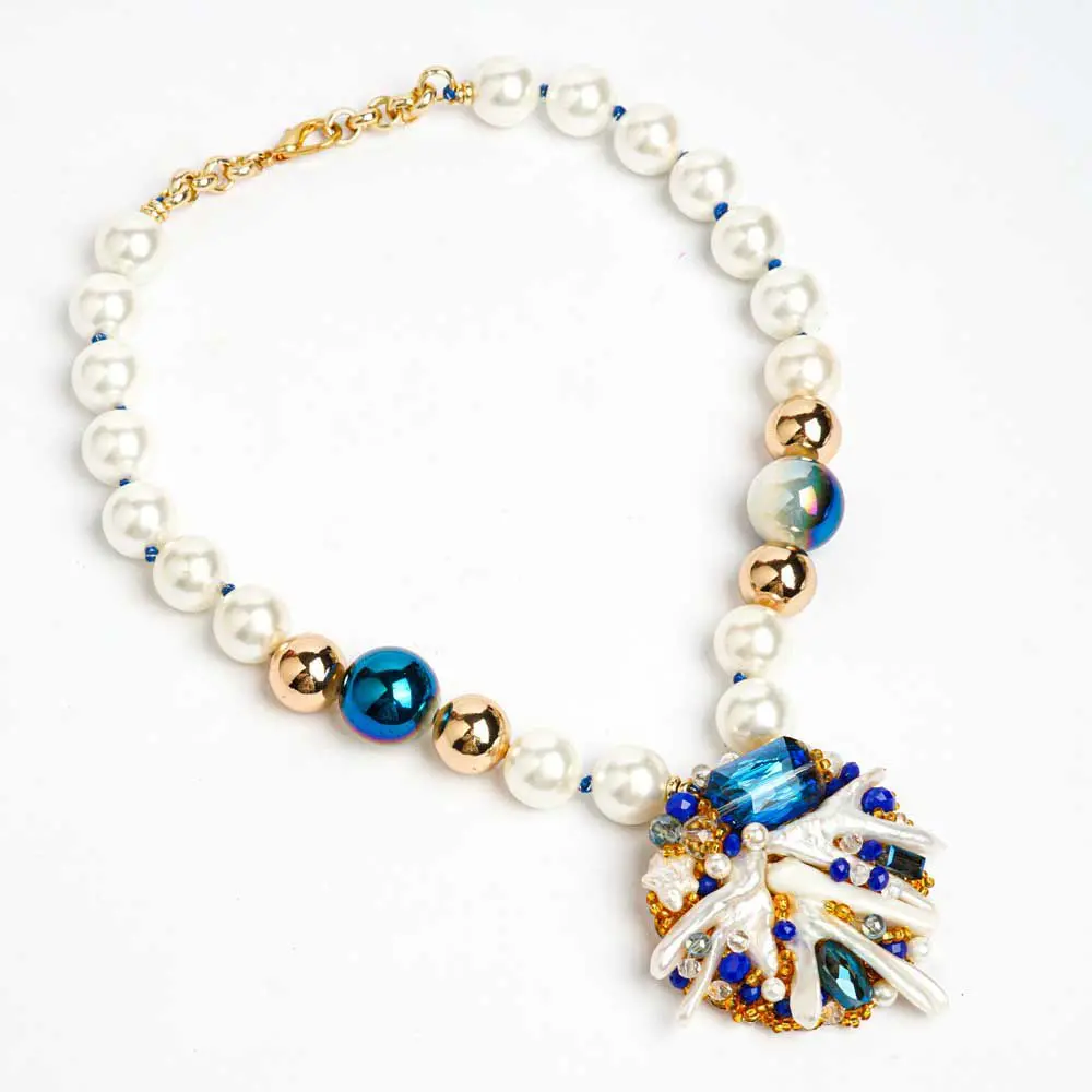 Collier PERLA Bleu