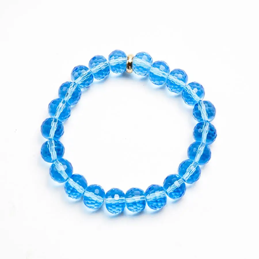 Bracelet en cristal bleu ciel