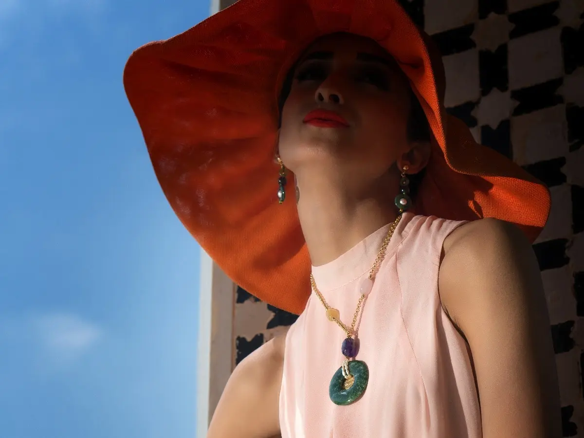 Collier, MAHBOUBA, Aventurine