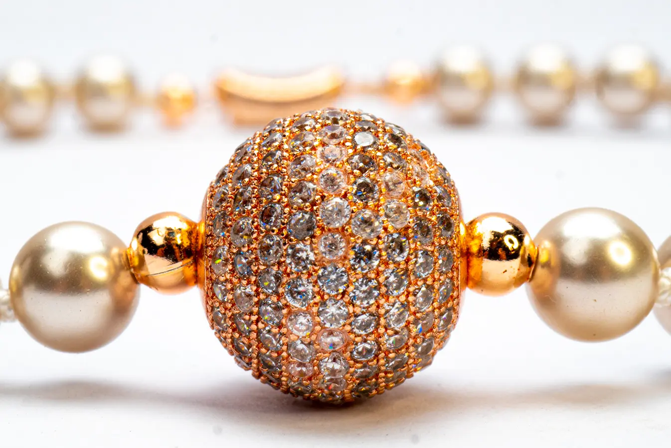 Collier, ROMANCIA, perles Bronze