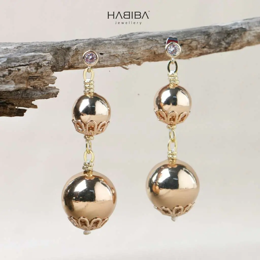 Boucles d’oreilles en doré