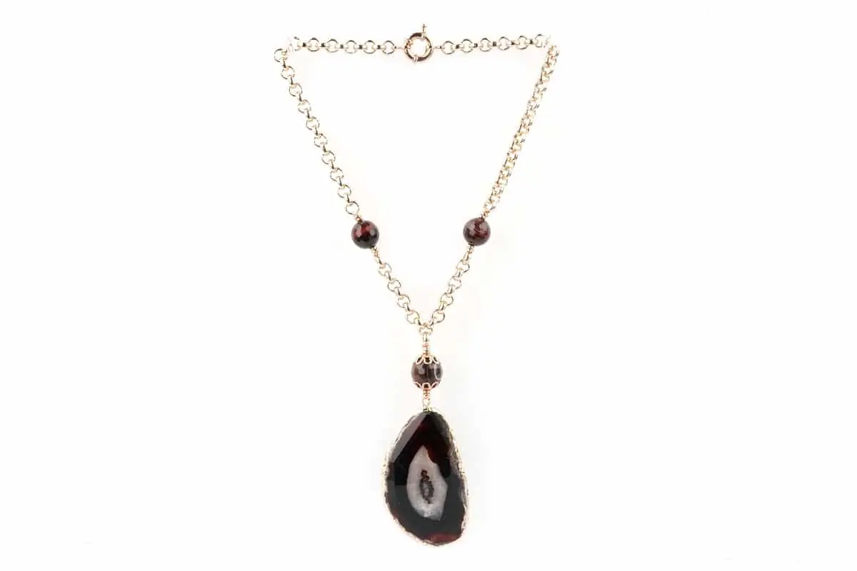 Collier AGATE all black