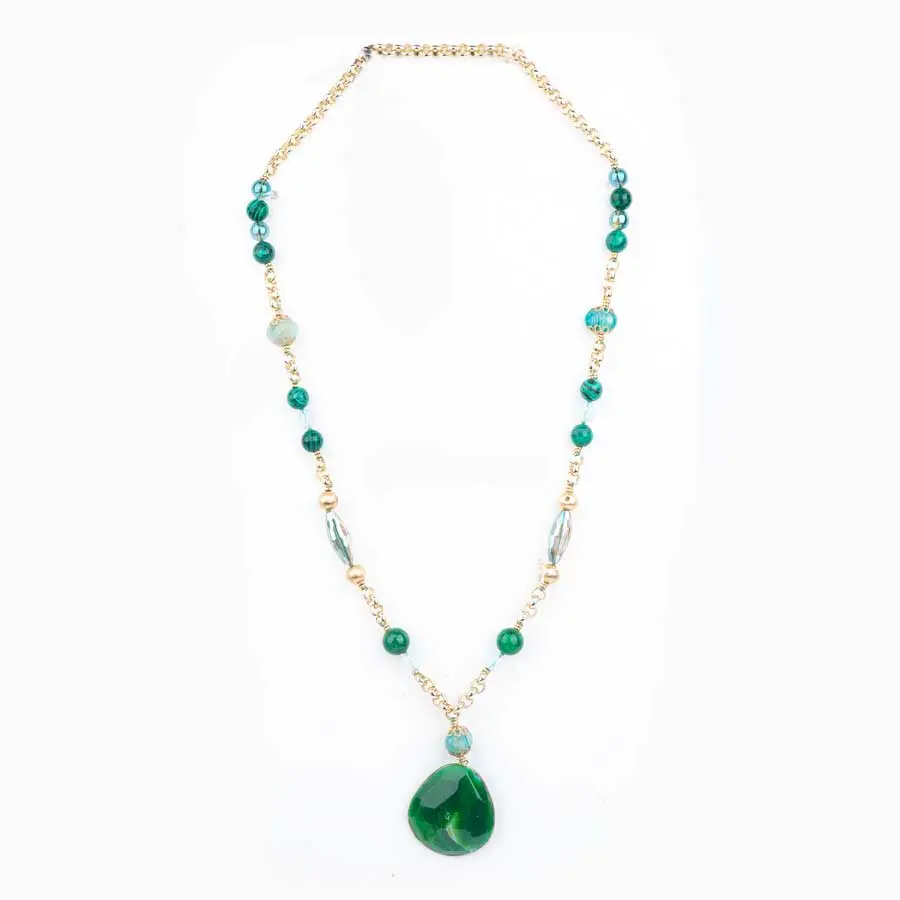 Sautoir AGATE vert