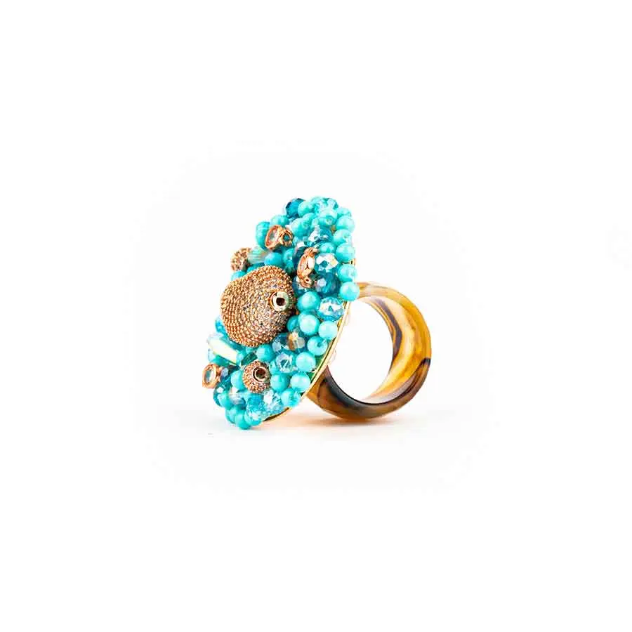 Bague SOFIA, turquoise or rose