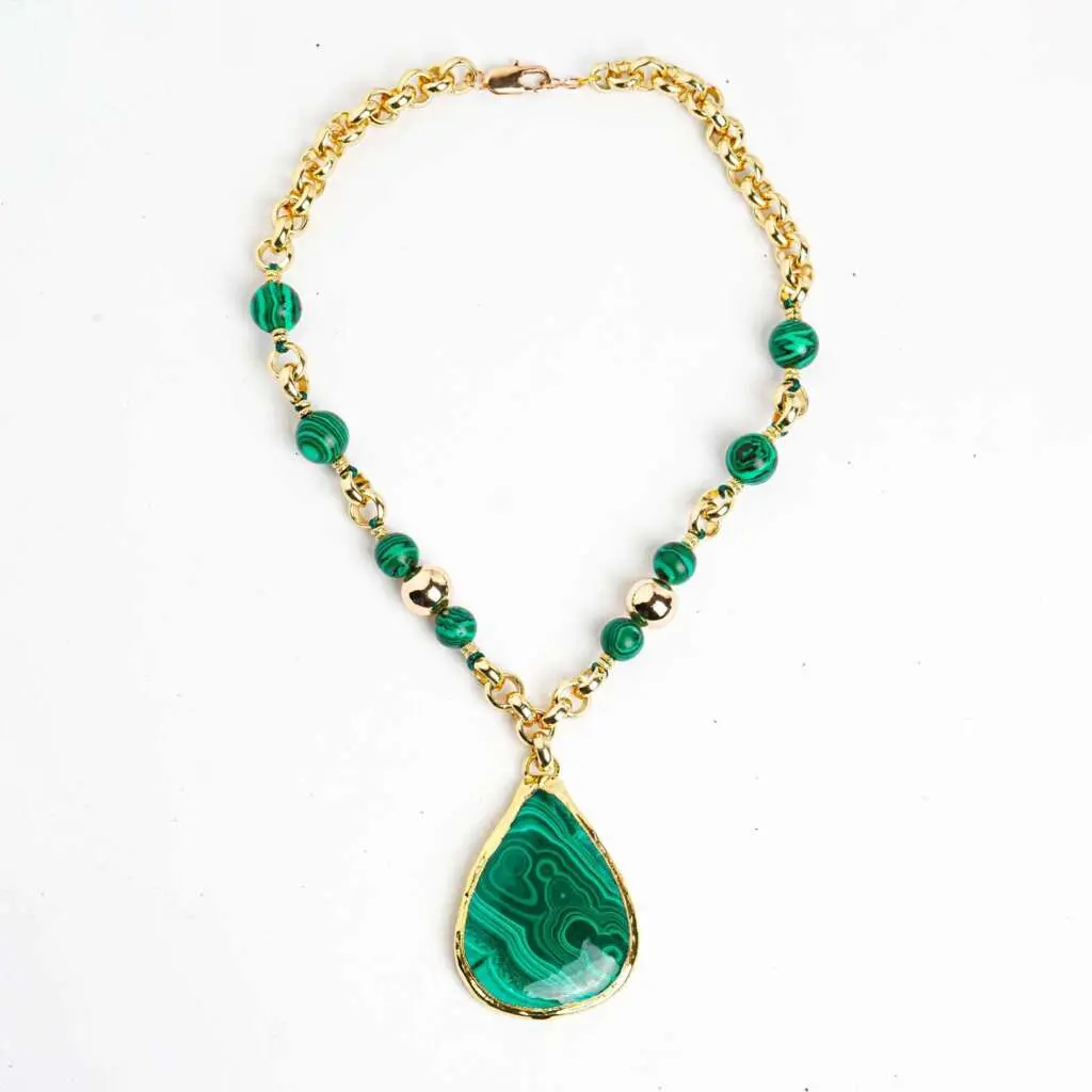 Collier malachite