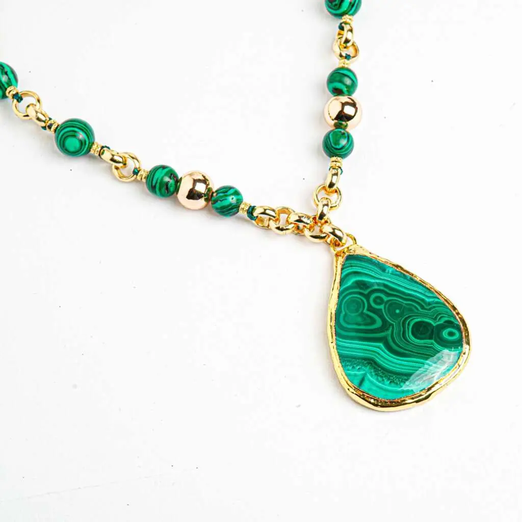 Collier malachite