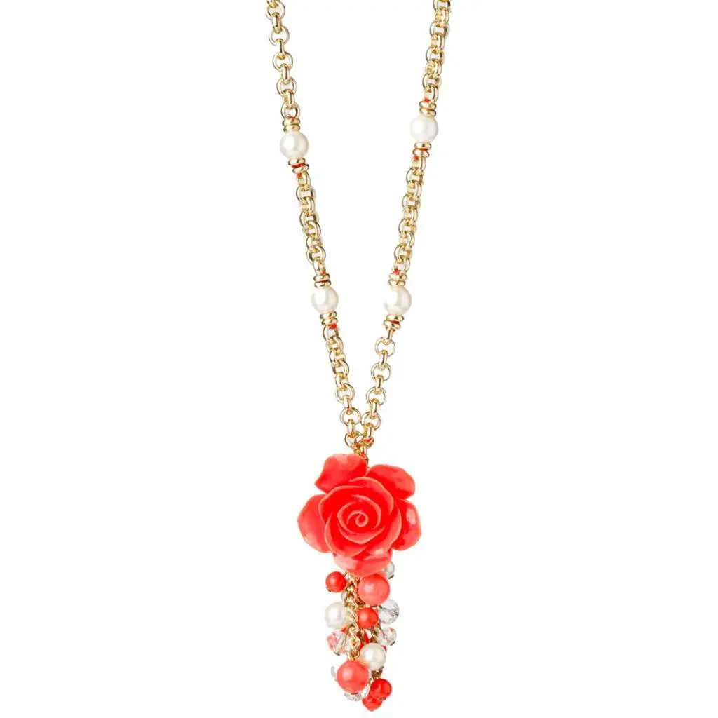Collier FLORIA, ROUGE