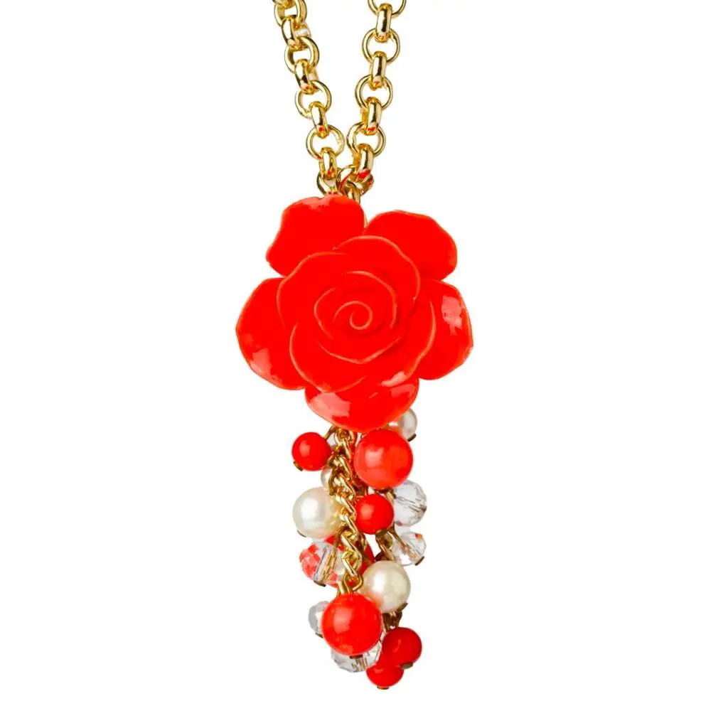 Collier FLORIA, ROUGE