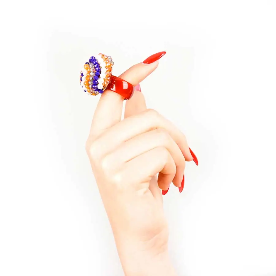 Bague, Dôme de SOFIA, or et bleu