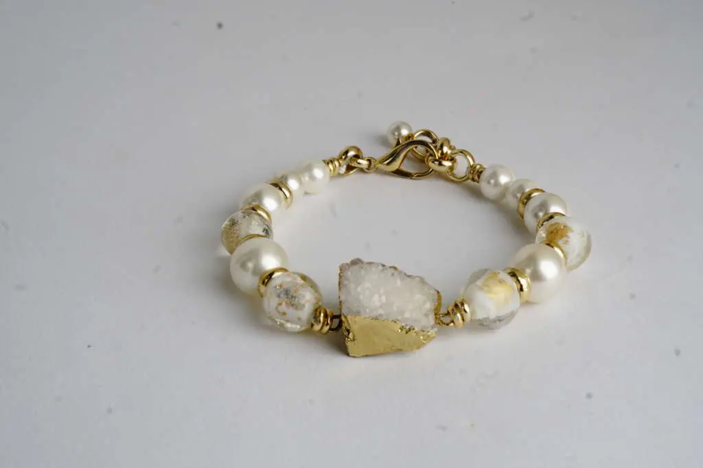 Bracelet Agate Blanc