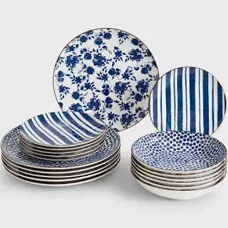 Service d'assiettes (18 pcs)