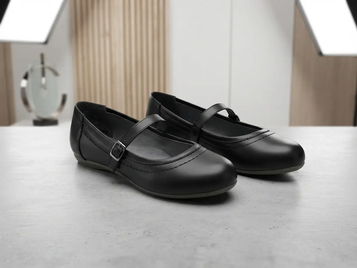 Ballerine plat MJ cuir