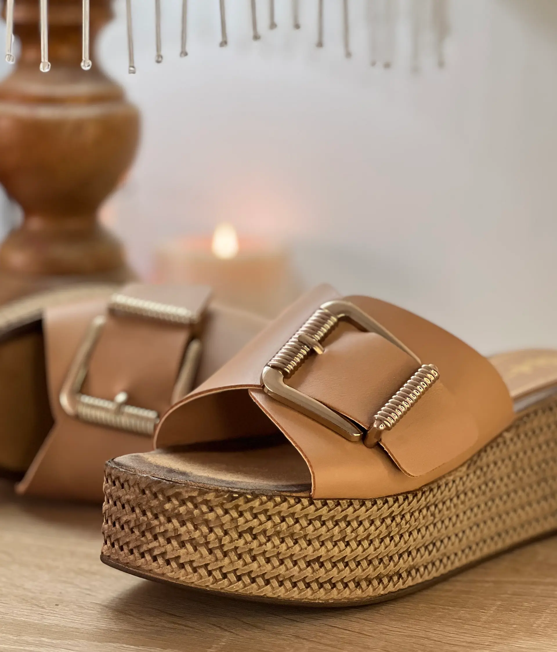Sabot Cuir compensé Boucle 2