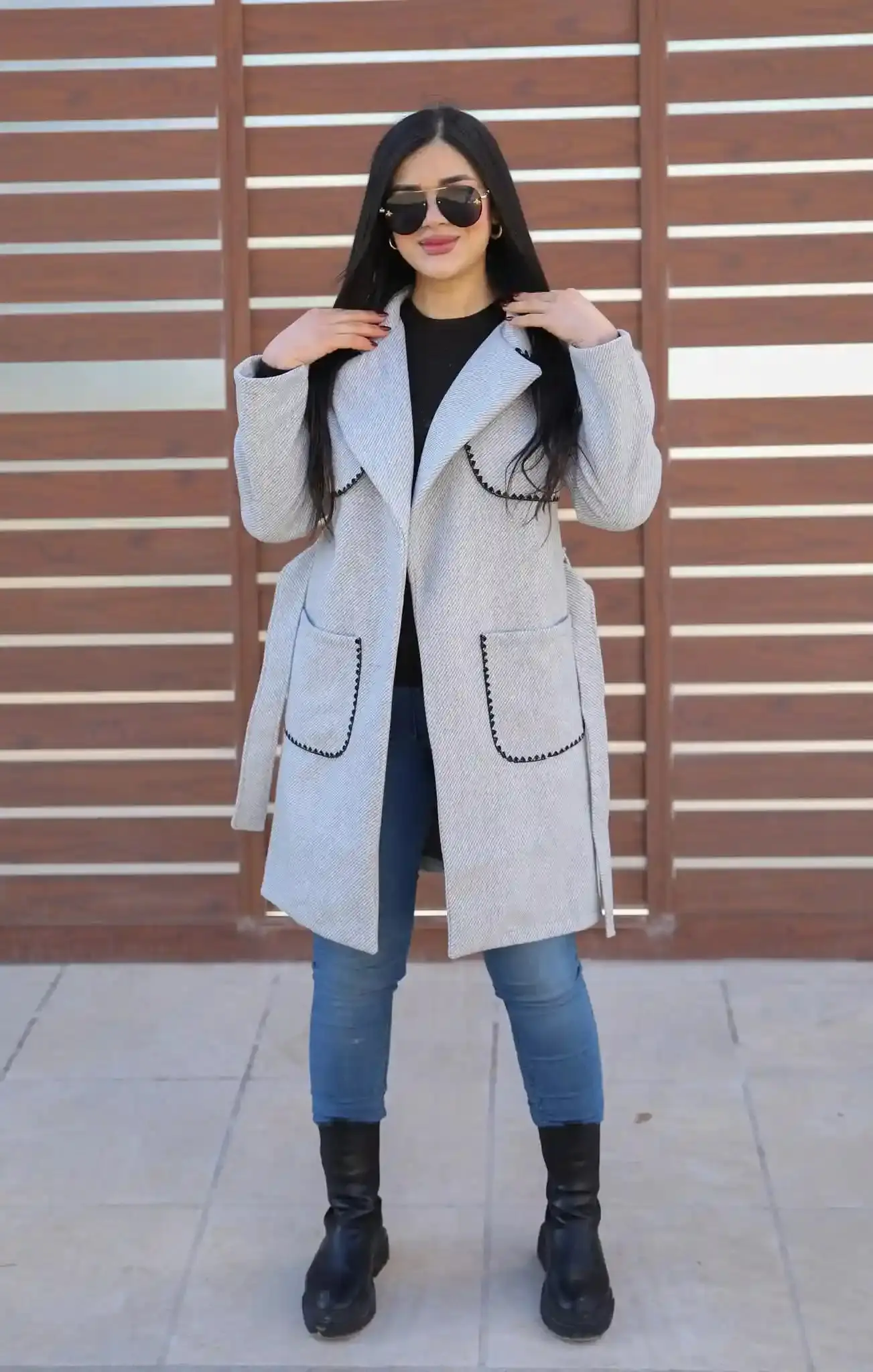 Manteau Cachemire Diagonale