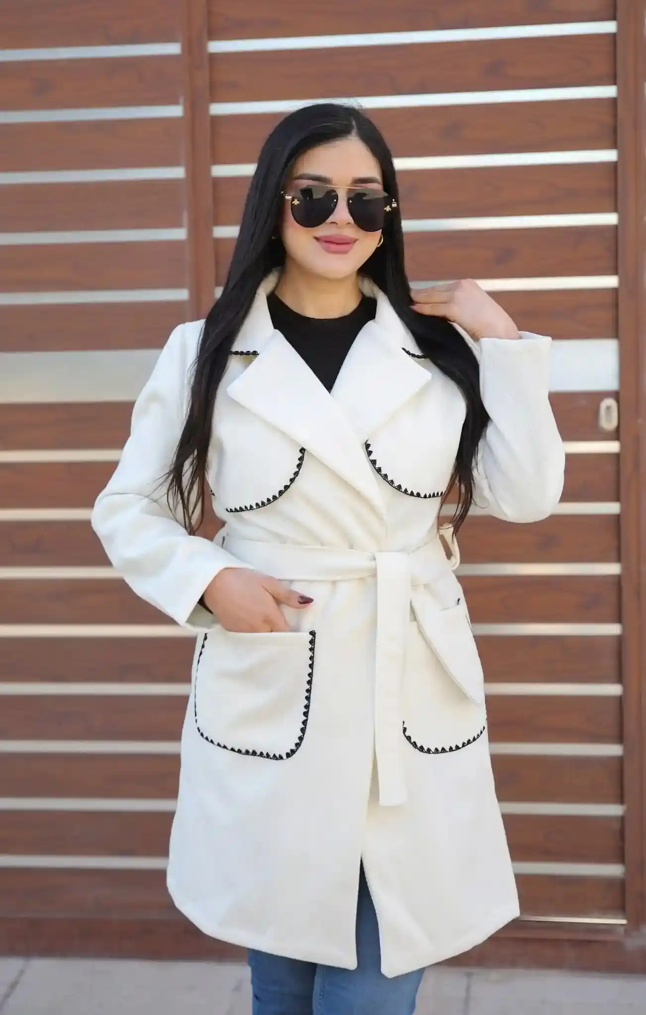 Manteau Cachemire Diagonale