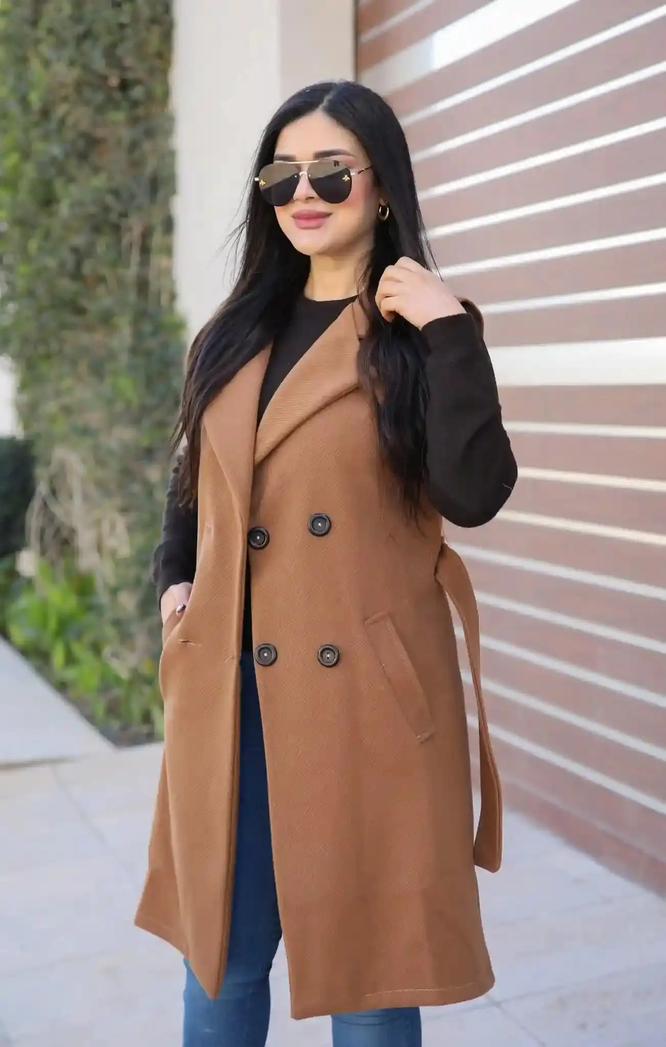 Manteau Cachemire Sans Manches