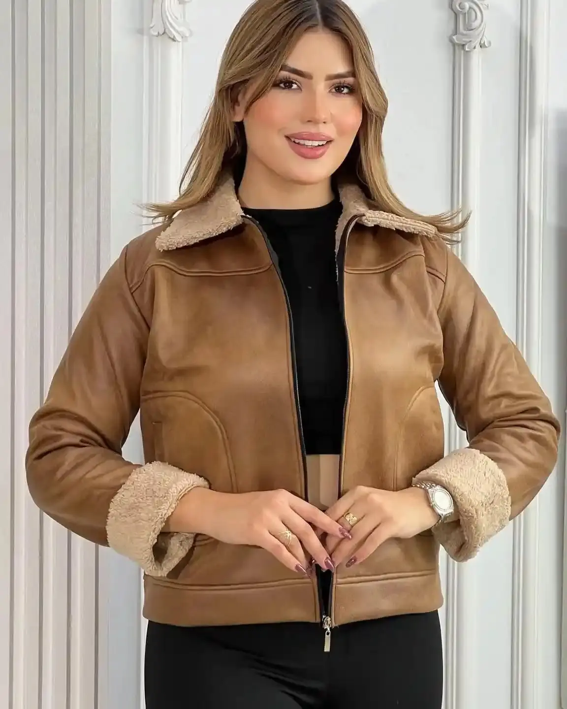 Veste doublée femme