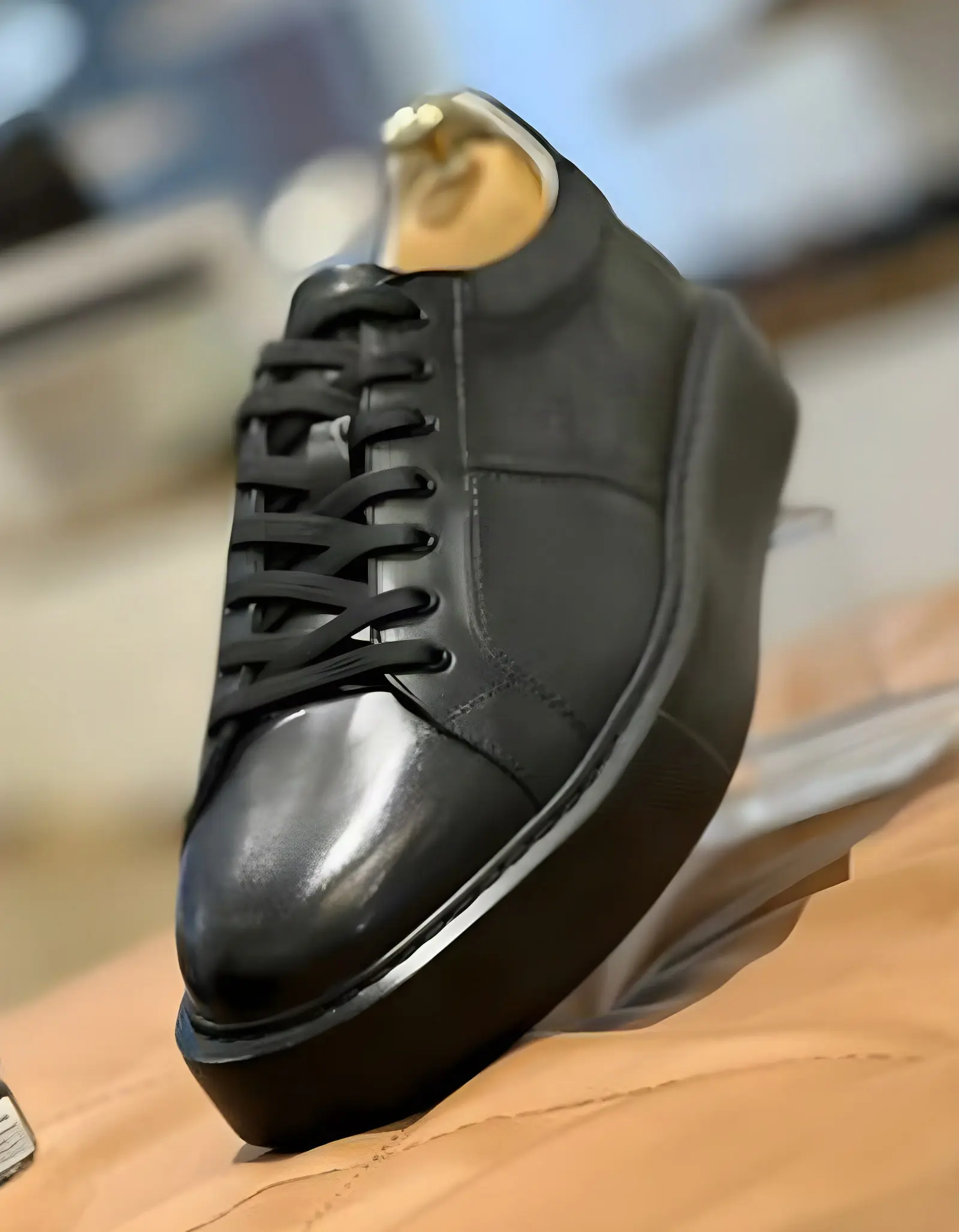 Baskets en cuir – 8911 NOIR