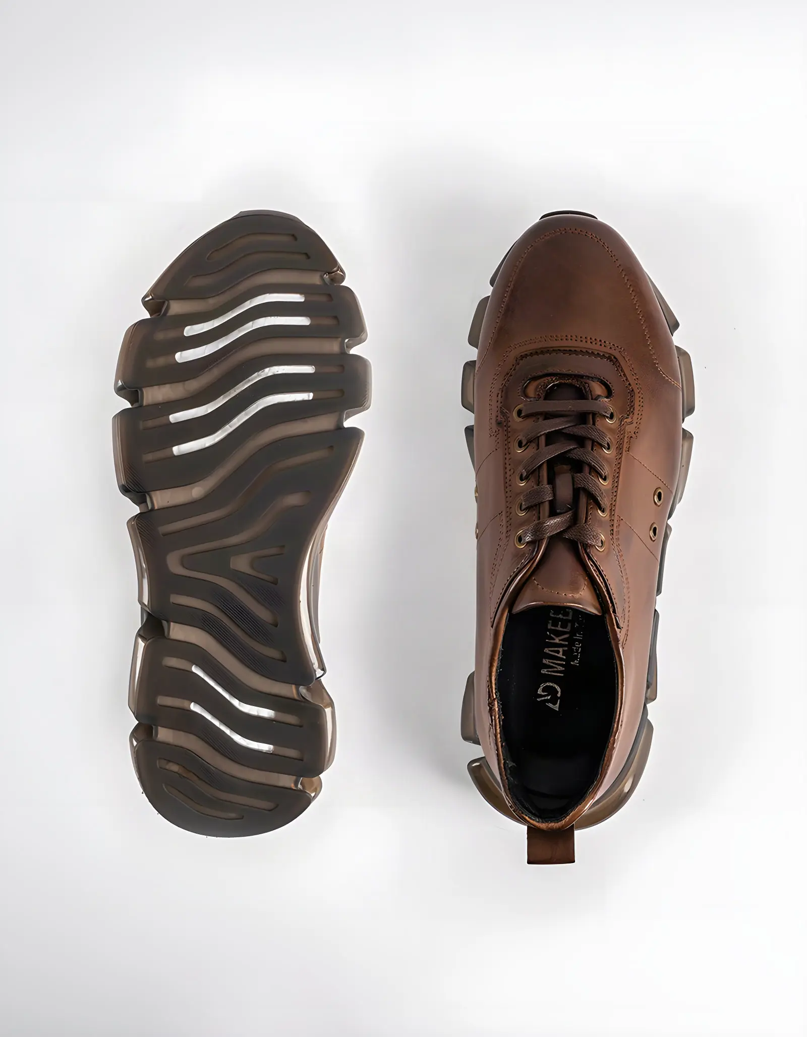 Baskets en cuir Benito – BLM01 Marron