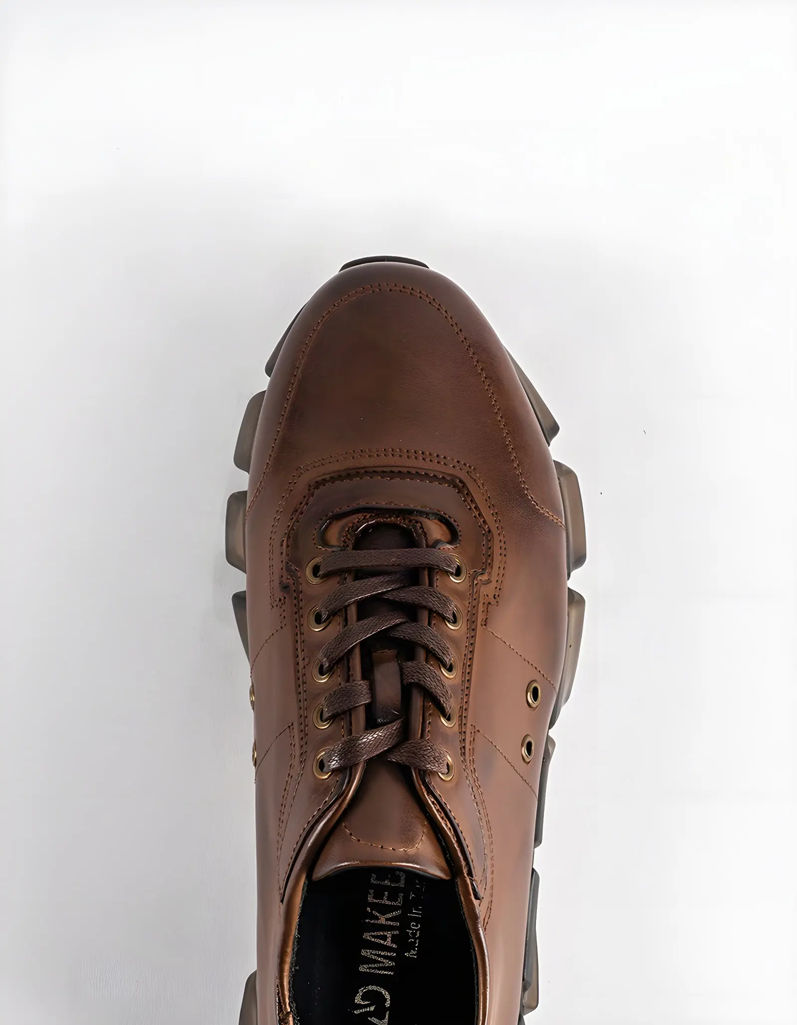 Baskets en cuir Benito – BLM01 Marron