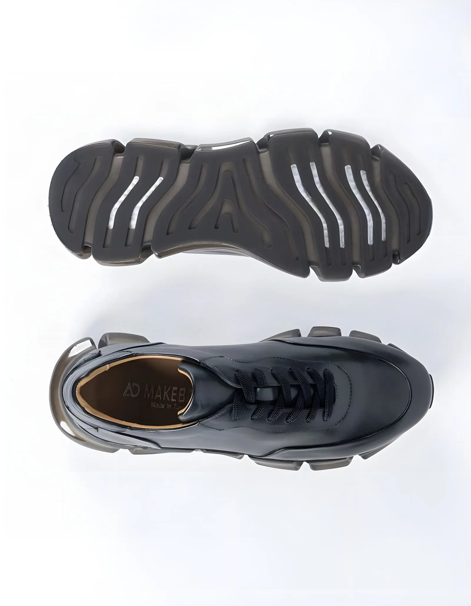 Baskets en cuir Benito – BLM04 Noir