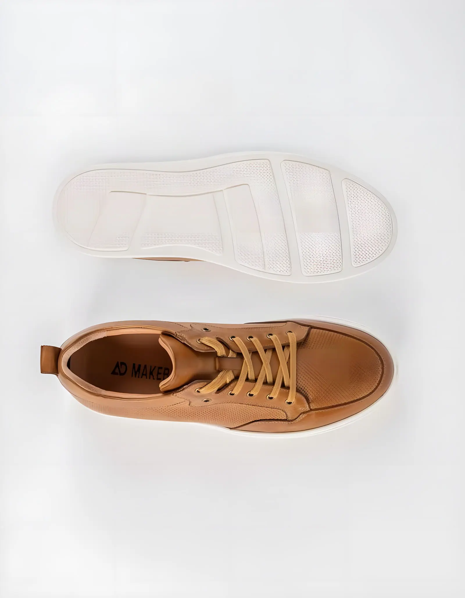 Baskets en cuir Leo – CU02 Camel