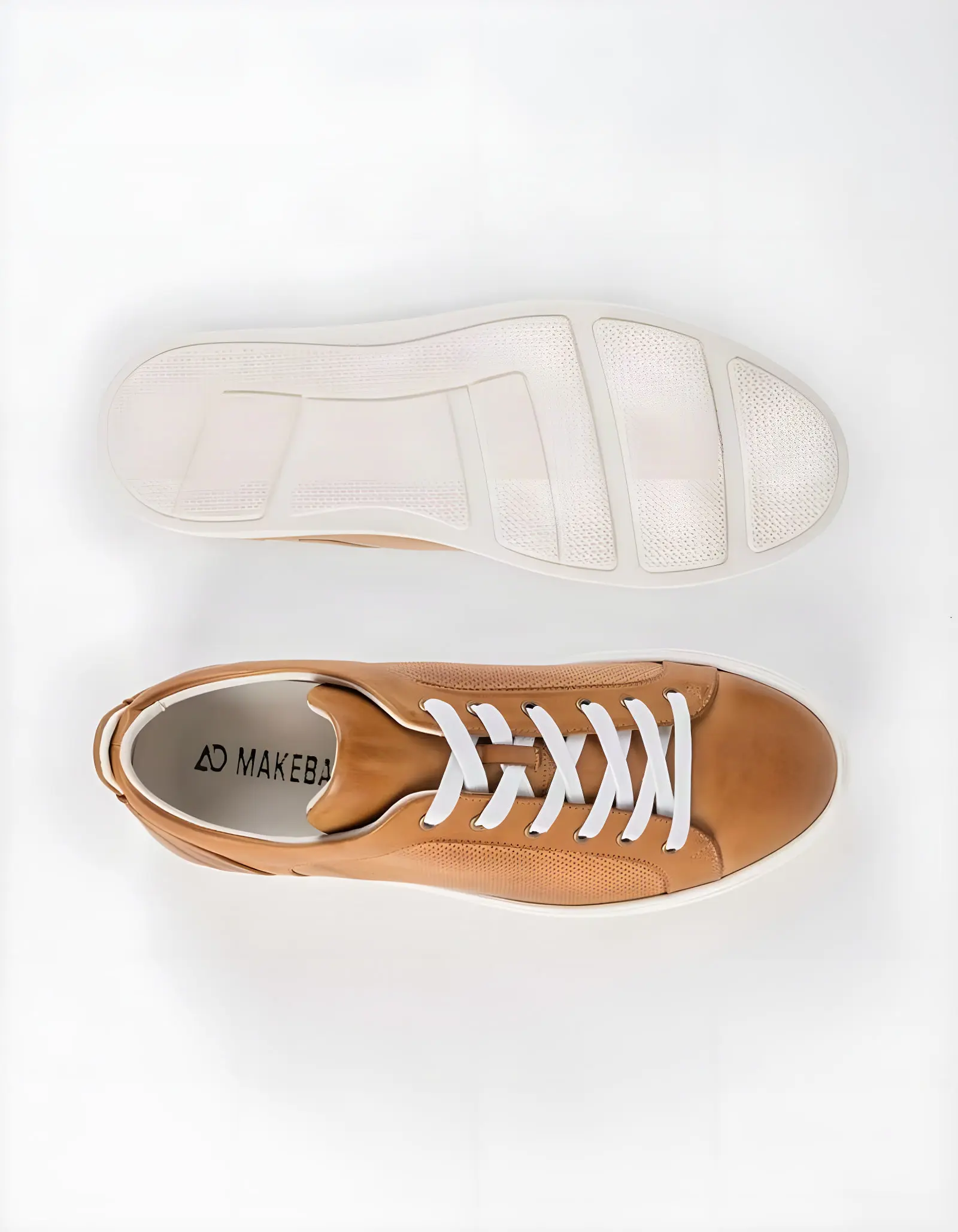 Baskets en cuir Leo – CU09 Camel