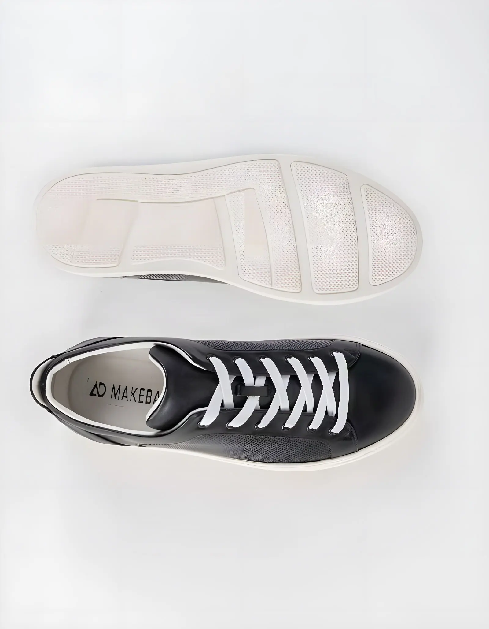 Baskets en cuir Leo – CU09 Noir