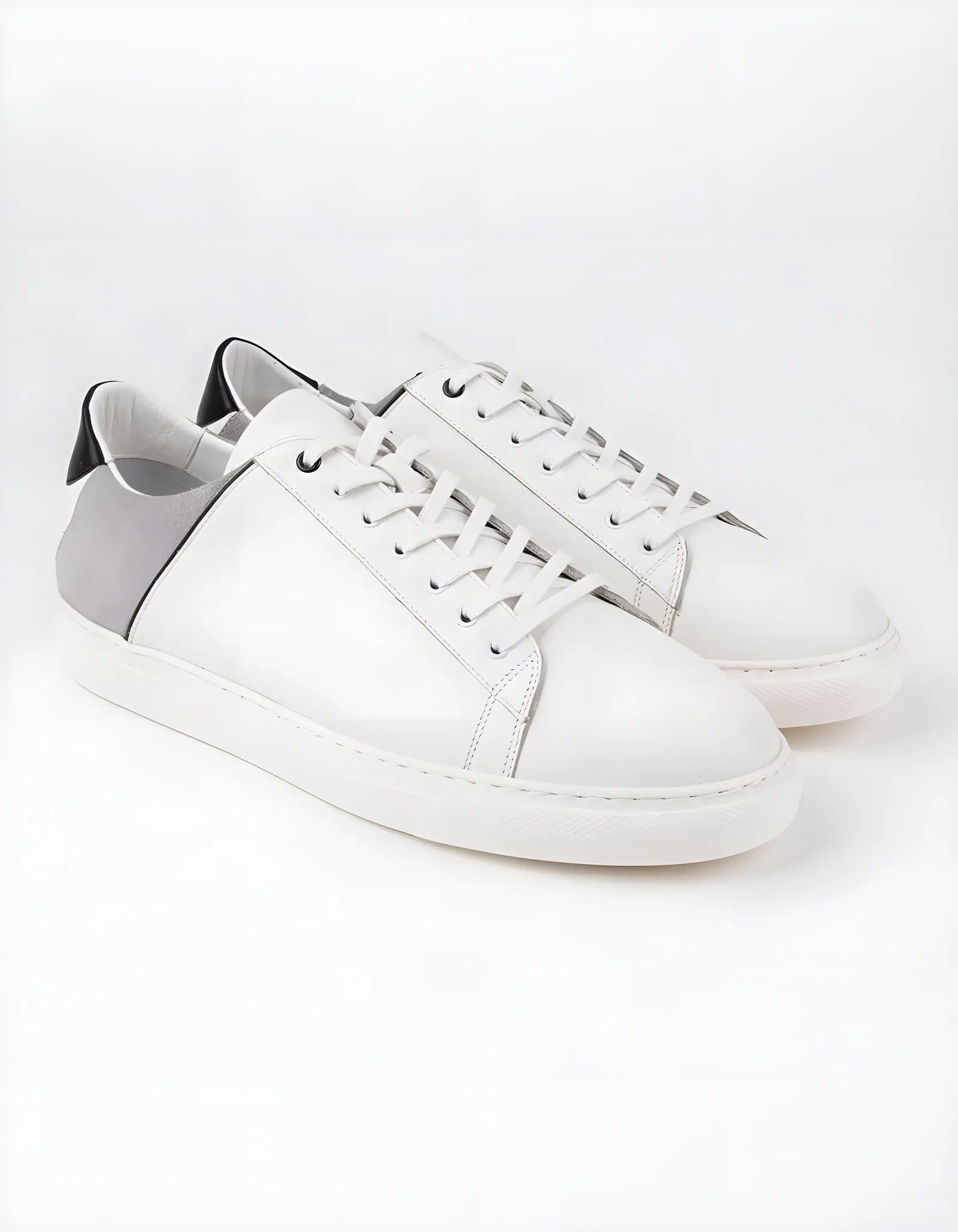 Baskets en cuir Leo – CU21 Blanc