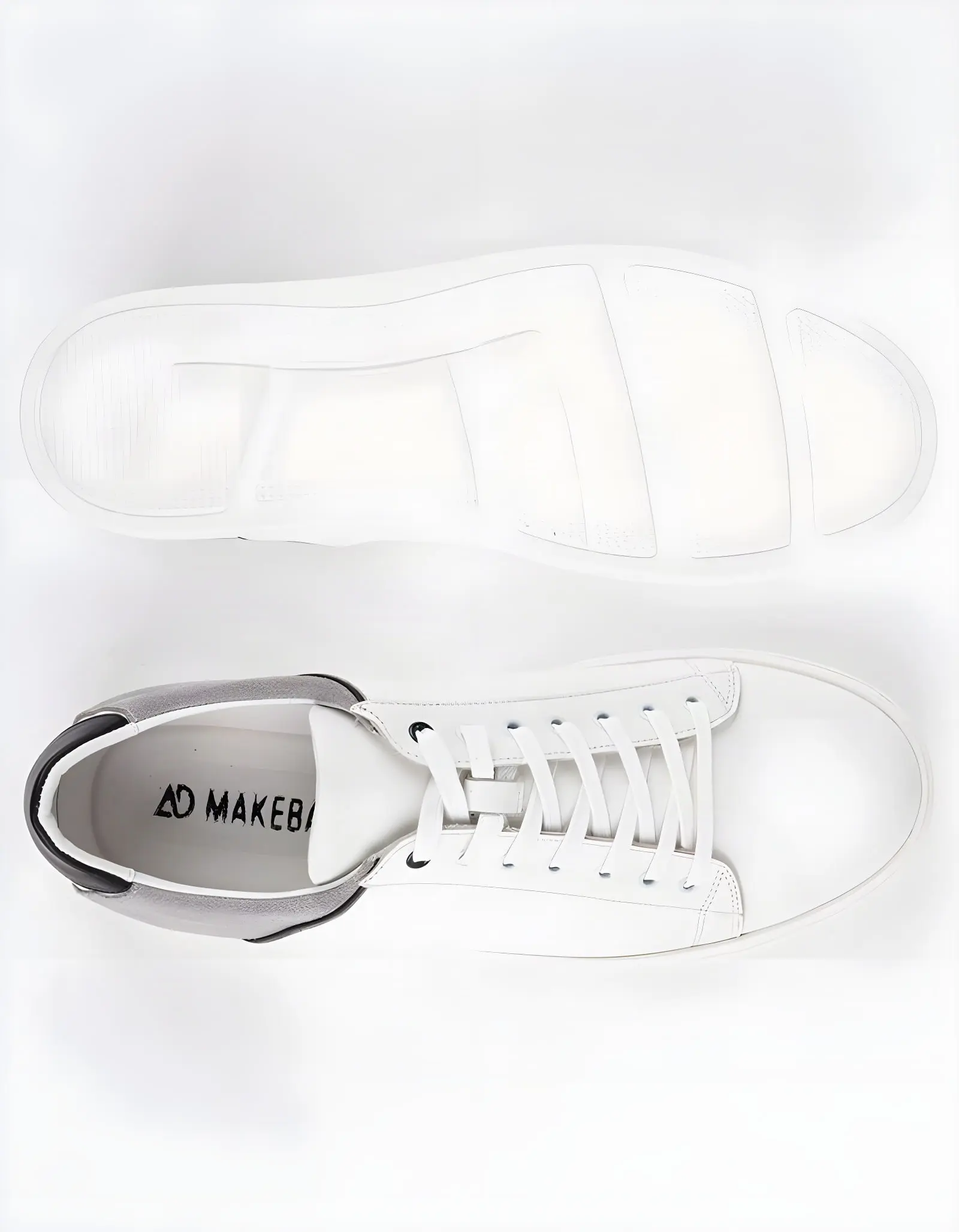 Baskets en cuir Leo – CU21 Blanc