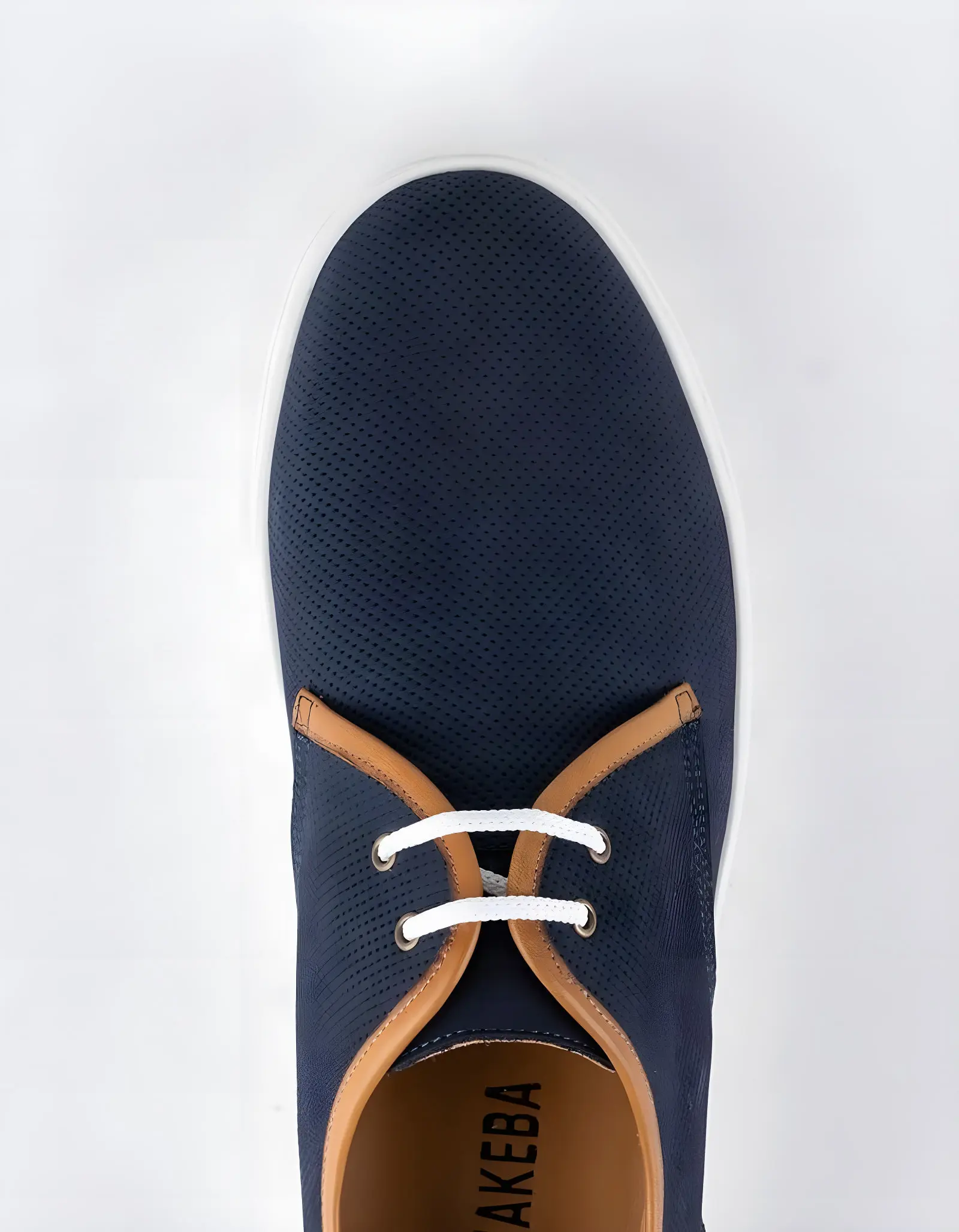 Baskets en cuir Leo – CU32 Bleu
