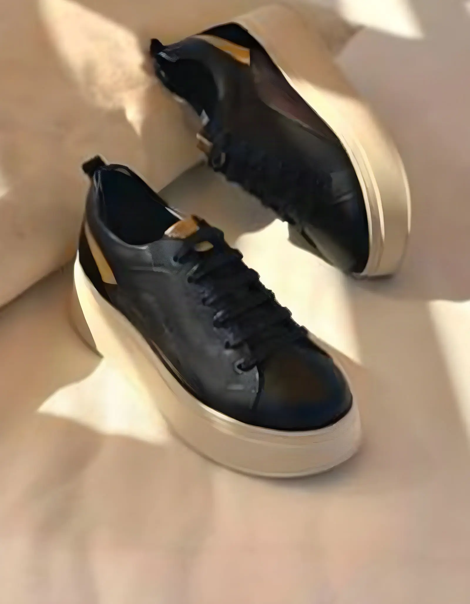 Baskets en cuir – LOLY4 – Noir