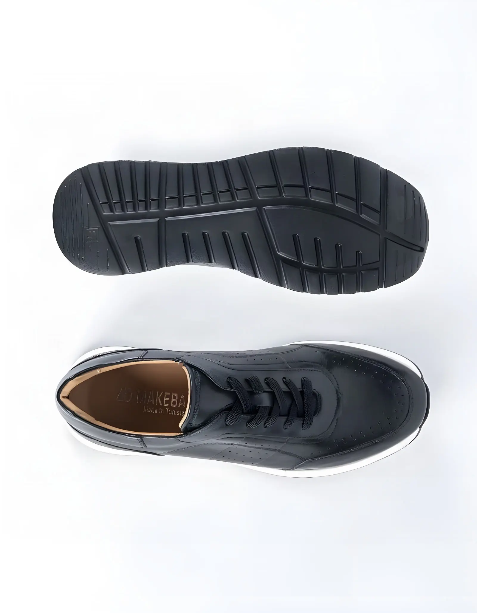 Baskets en cuir Ricardo – 1302 Noir