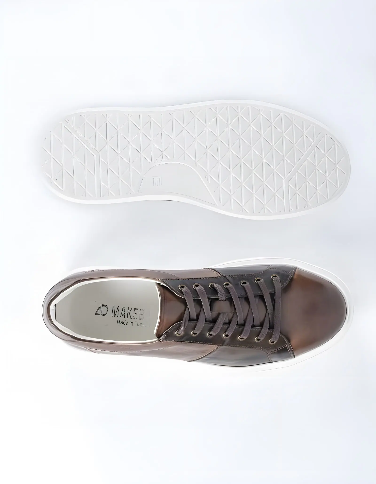 Baskets en cuir Sonny – 8901 Marron