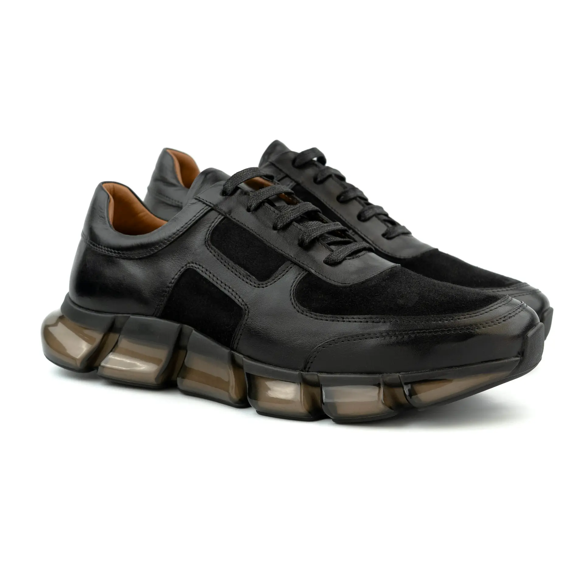 Baskets Homme – BLM07 DAIM Noir