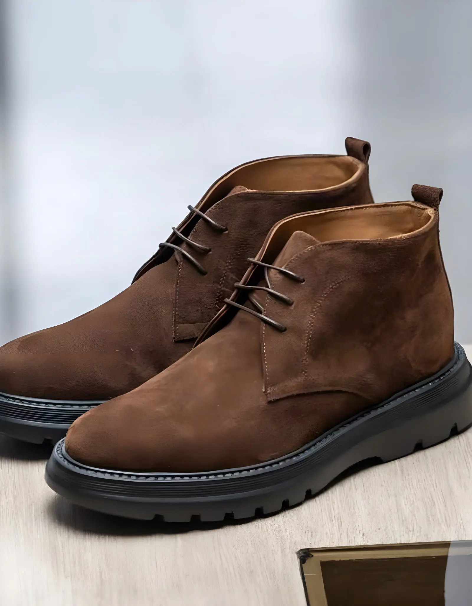 Leather Boots - 110 Brown Suede