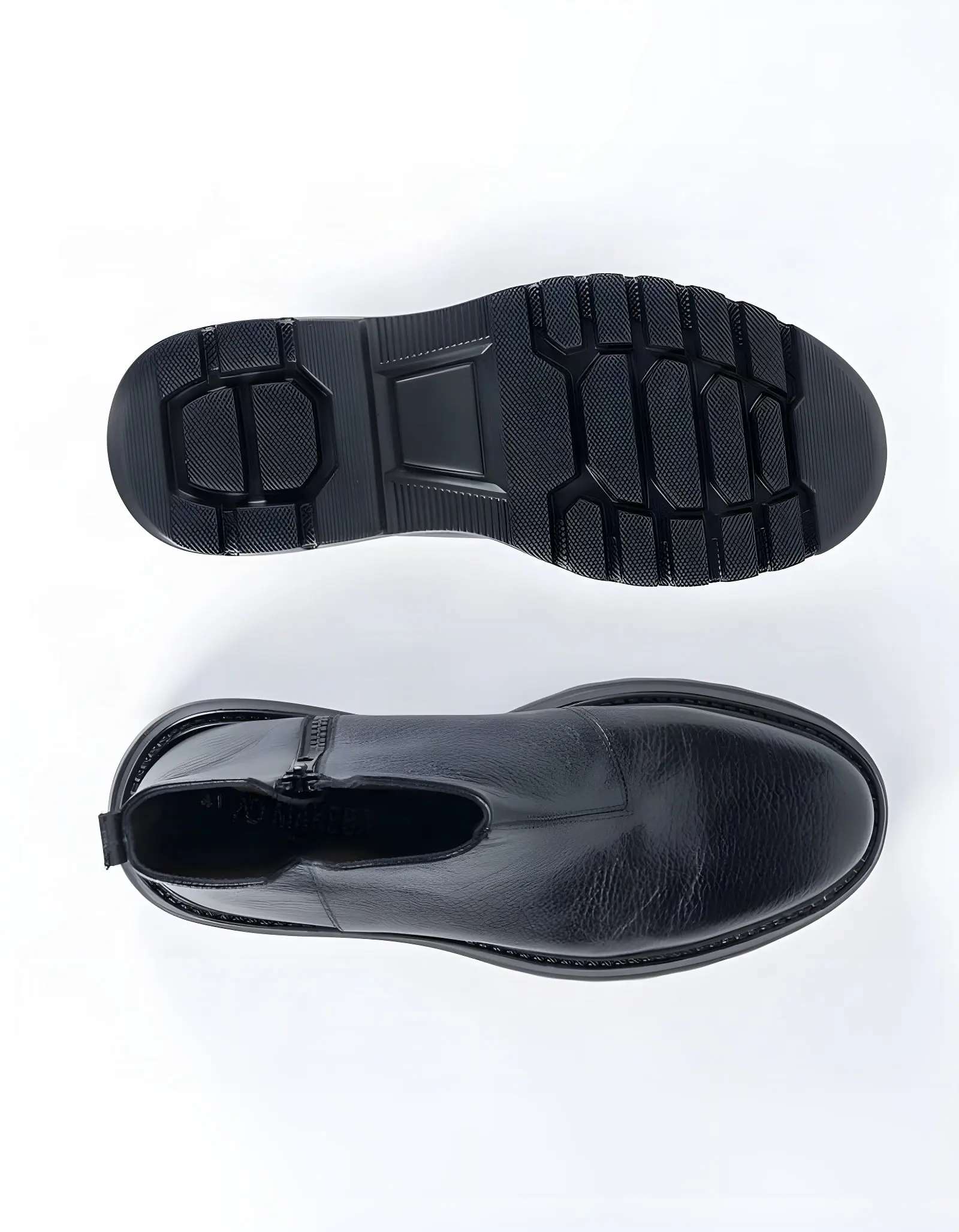 Boots en cuir Barzini – 112 Noir