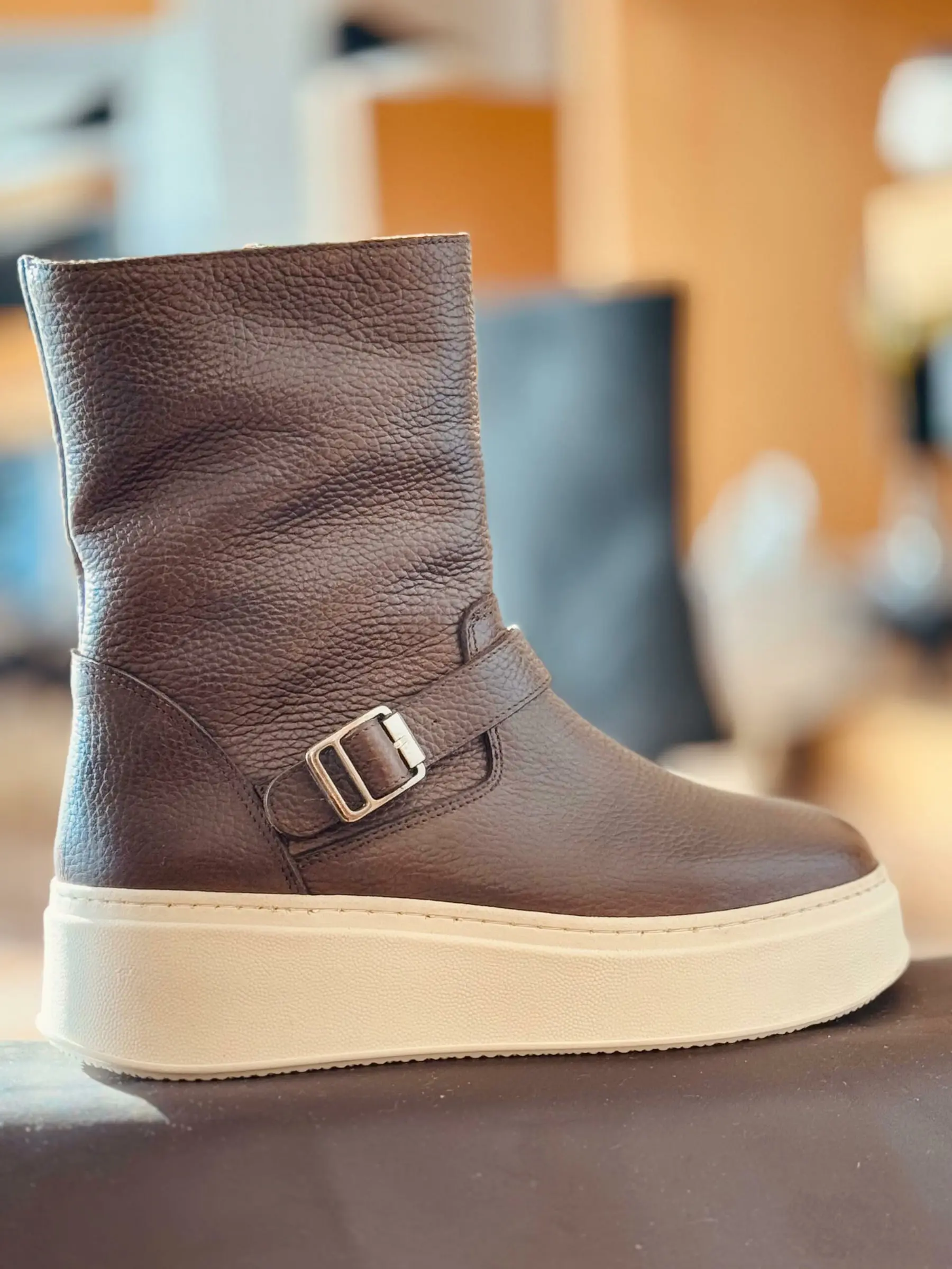 Boots femme – LOLY15 NUBUK MARRON
