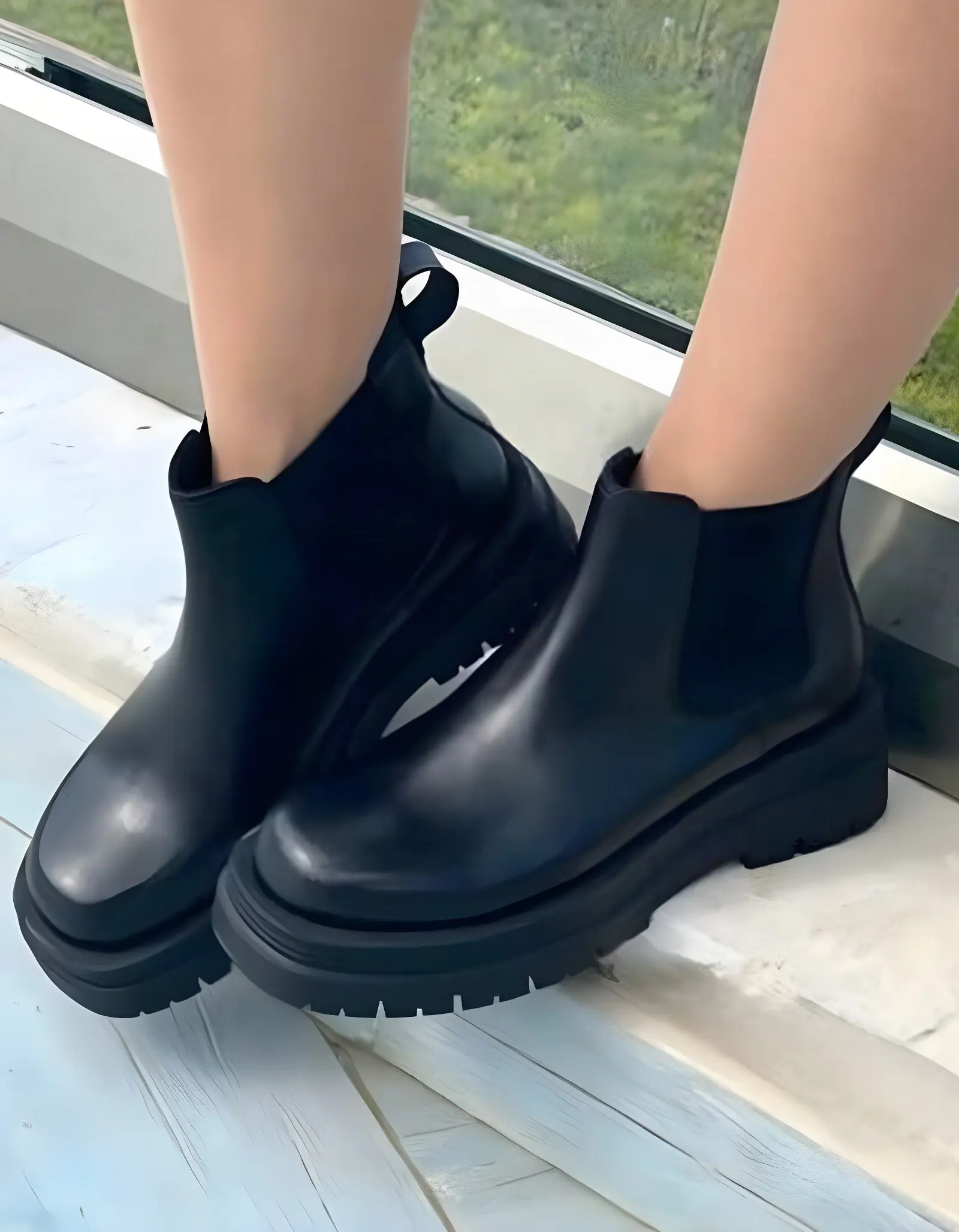 Leather Boots - GUILIA05 Black