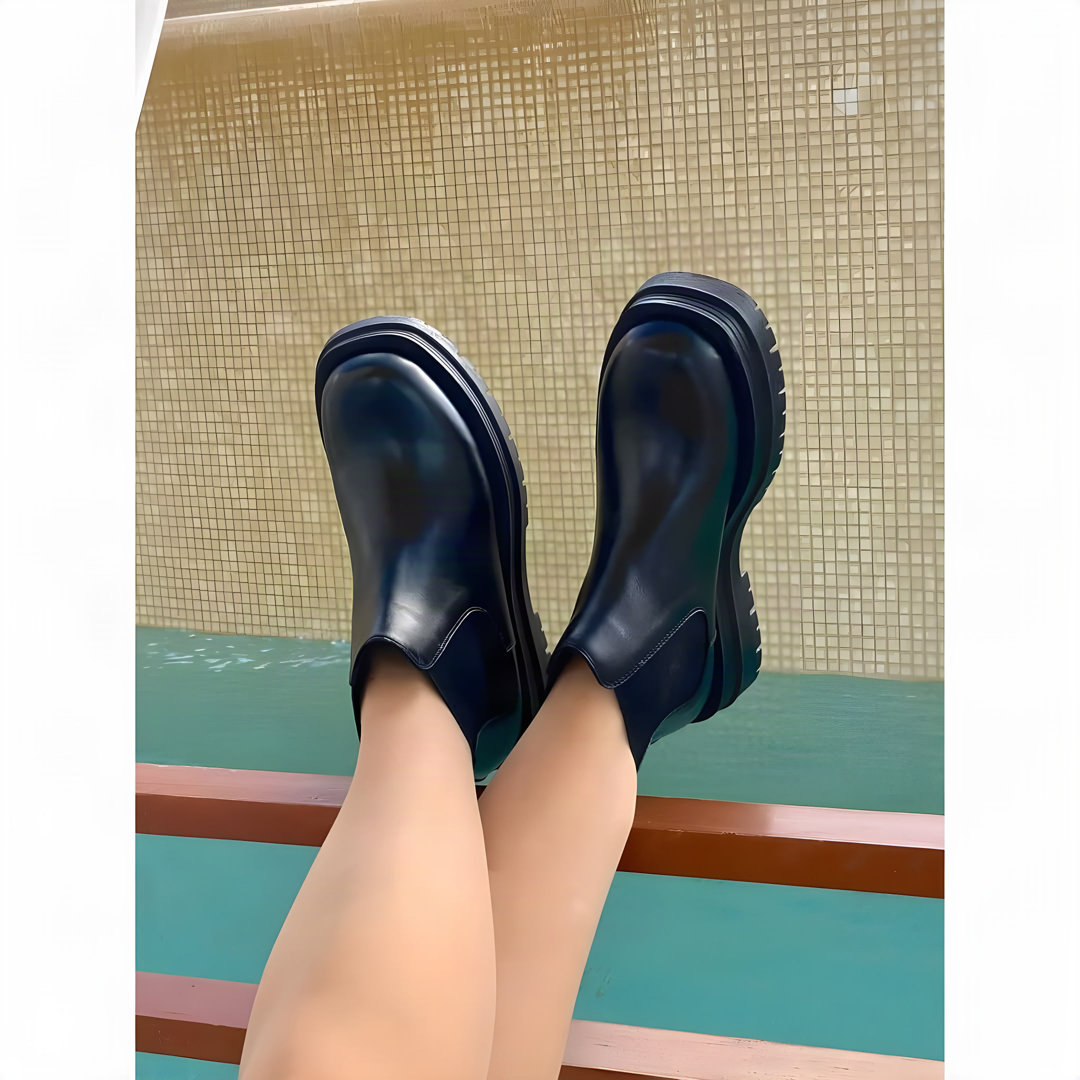 Bottines en Cuir – GUILIA05 Noir