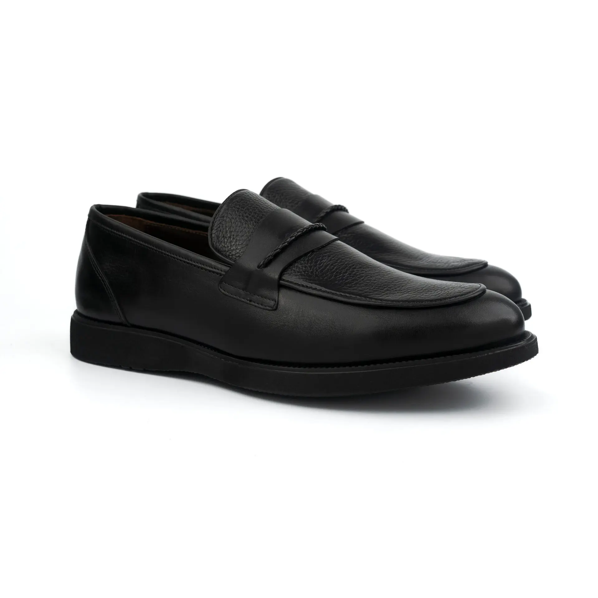CHAUSSURE EN CUIR HOMME -7414 NOIR FALL
